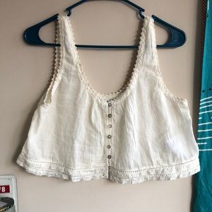 Off White Urban Outfitters Crop Top
